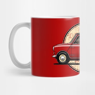 The super cool classic little british car! (Wigh black roof) Mug